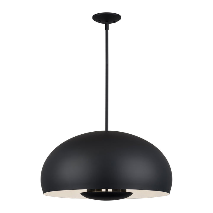 4 Light Black Pendant