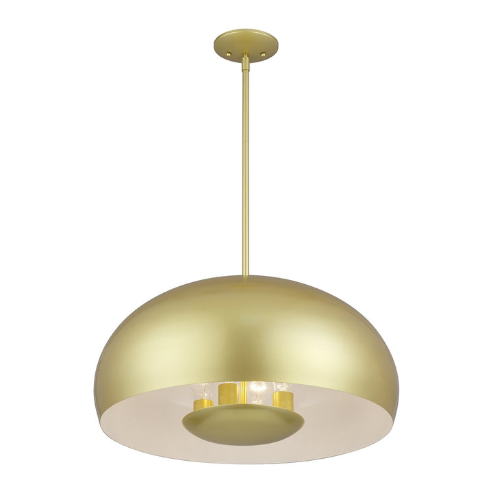 4 Light Soft Gold Pendant