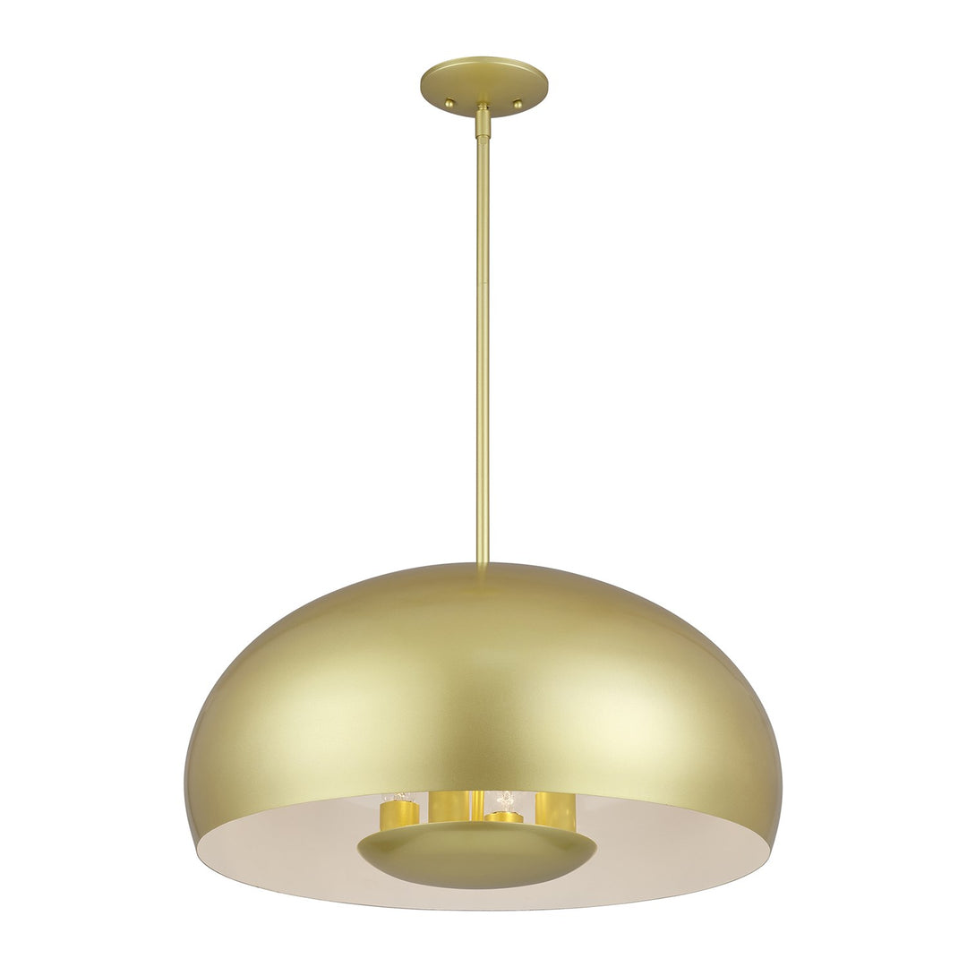 4 Light Soft Gold Pendant