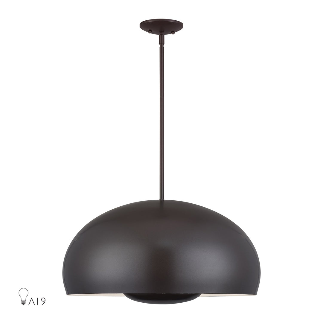 4 Light English Bronze Pendant by Livex Lighting