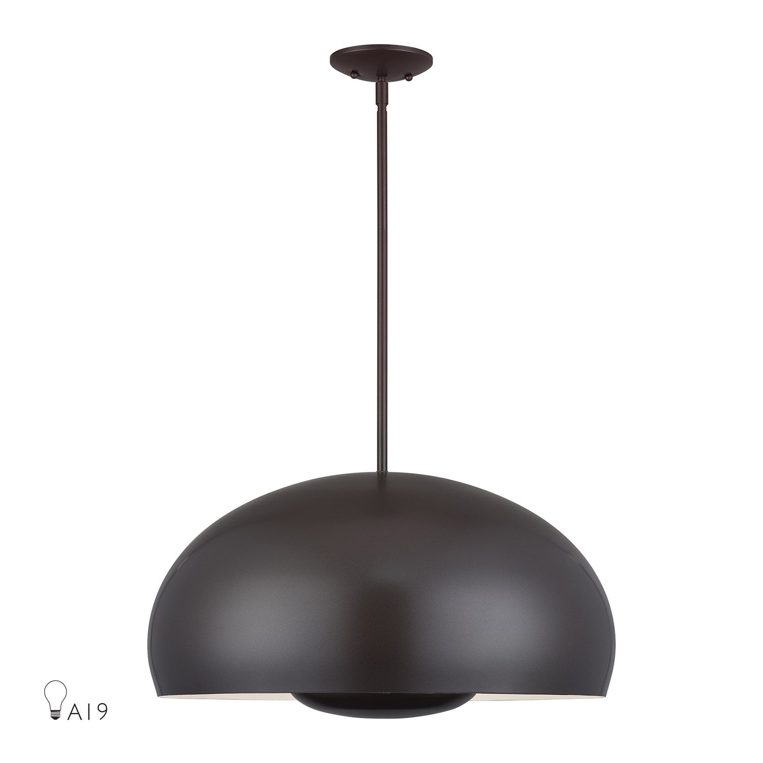 4 Light English Bronze Pendant by Livex Lighting