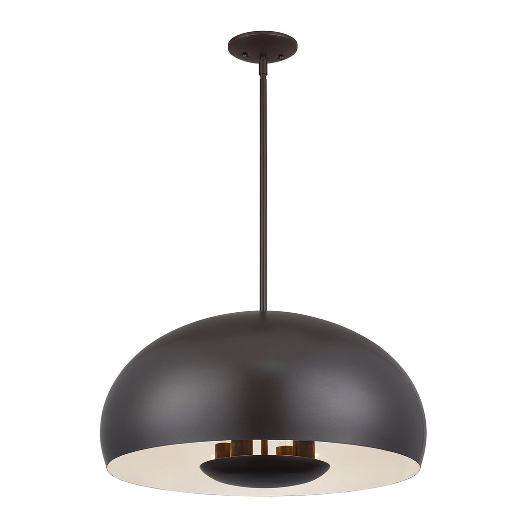 4 Light English Bronze Pendant