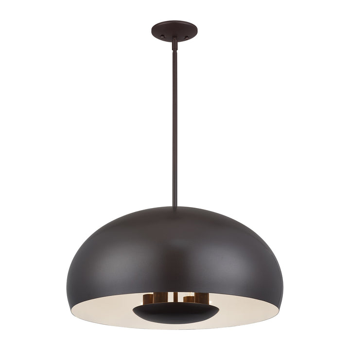 4 Light English Bronze Pendant