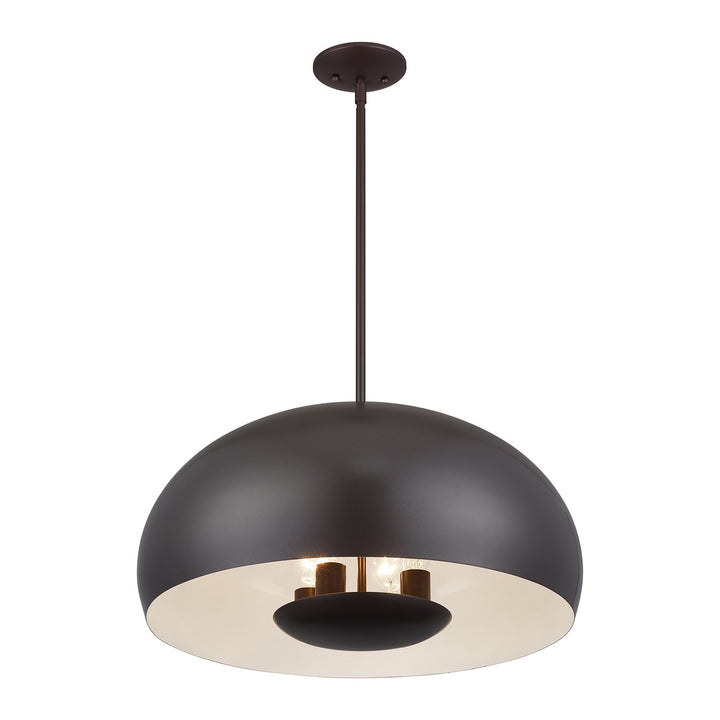 4 Light English Bronze Pendant