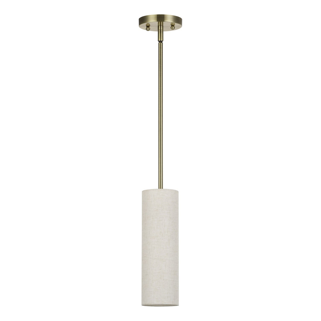 1 Light Antique Brass Mini Pendant