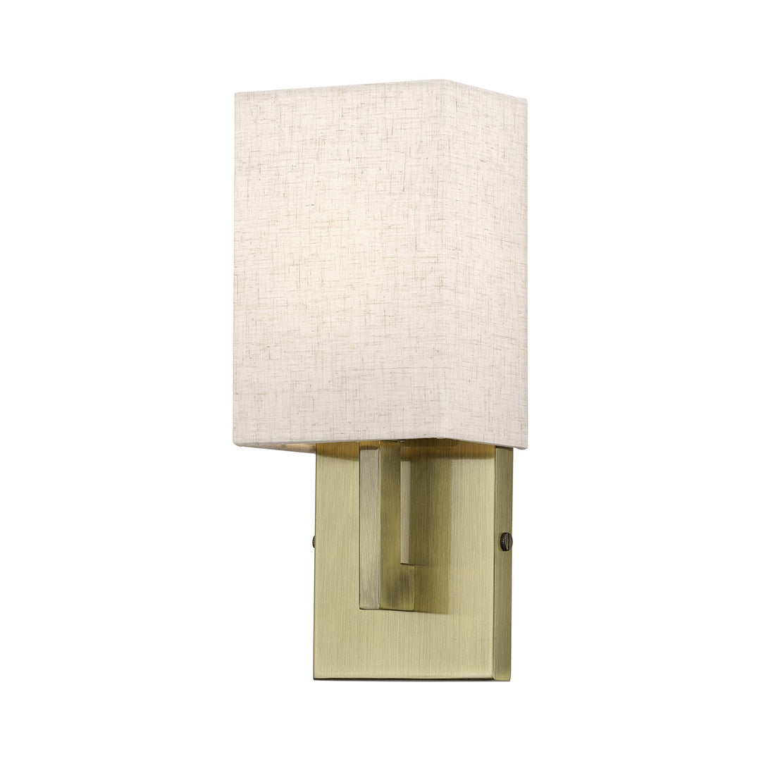 1 Light Antique Brass Ada Sconce by Livex Lighting