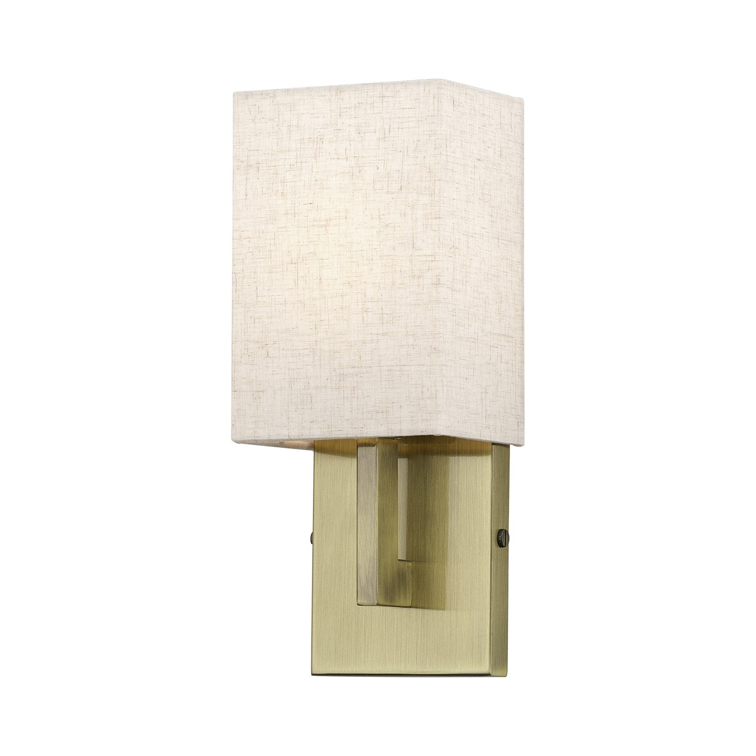 1 Light Antique Brass Ada Sconce by Livex Lighting
