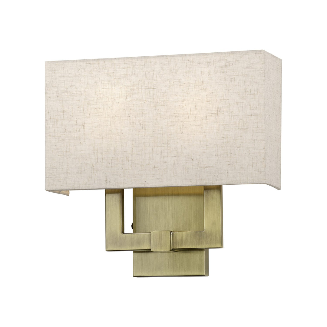 2 Light Antique Brass Ada Sconce by Livex Lighting