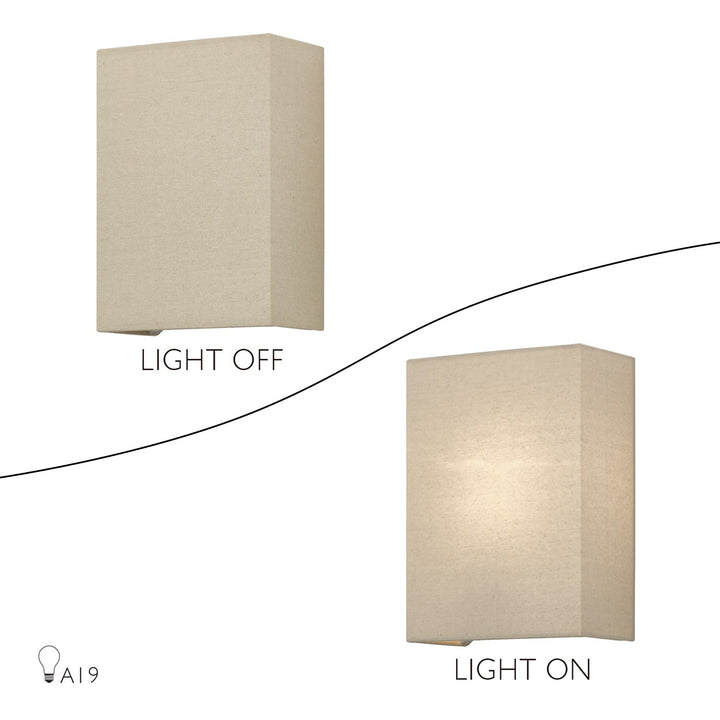 1 Light Antique Gold Leaf Ada Sconce