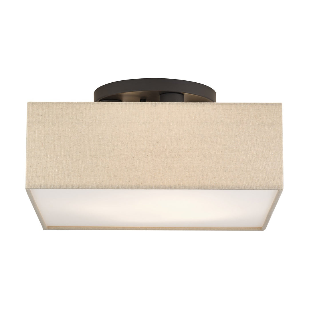 4 Light Bronze Large Semi-Flush by Livex Lighting