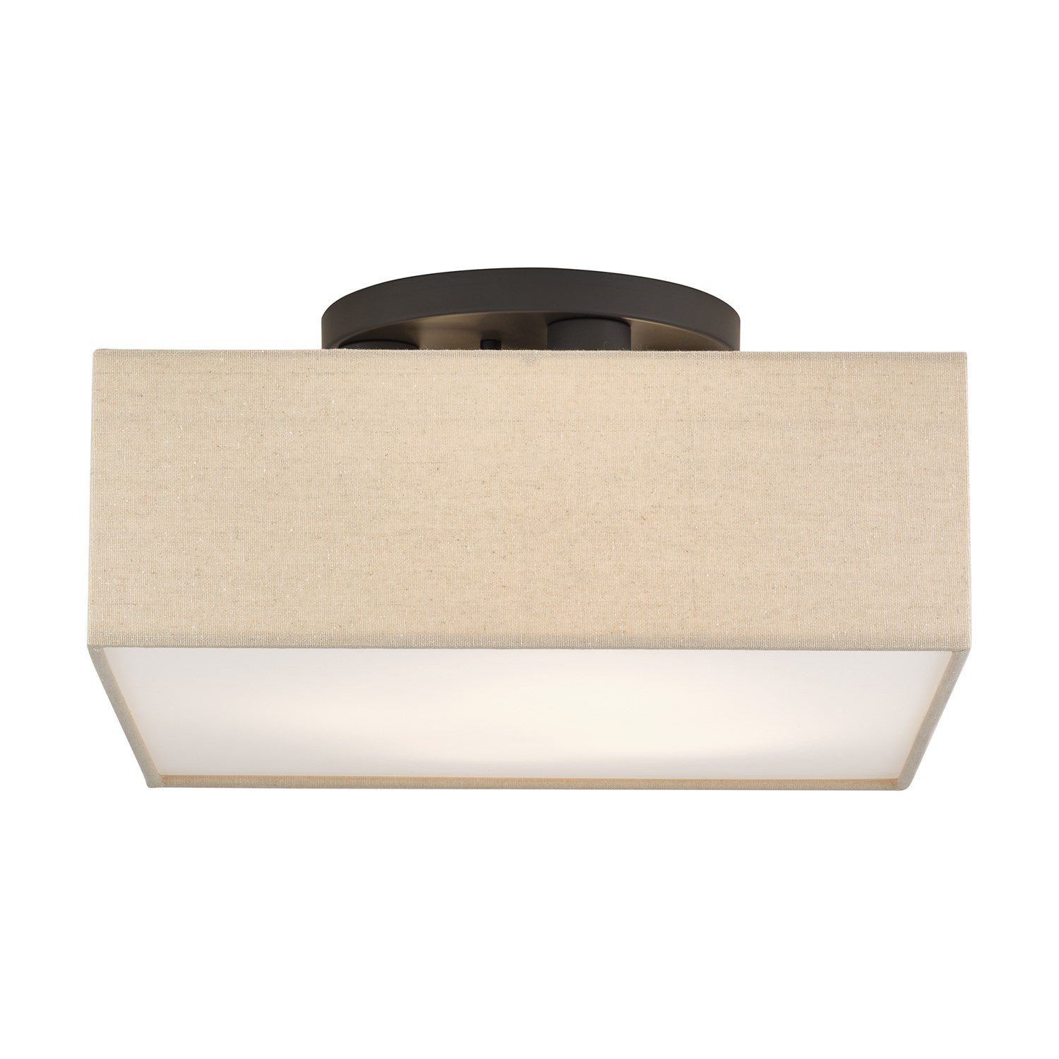 4 Light Bronze Large Semi-Flush by Livex Lighting
