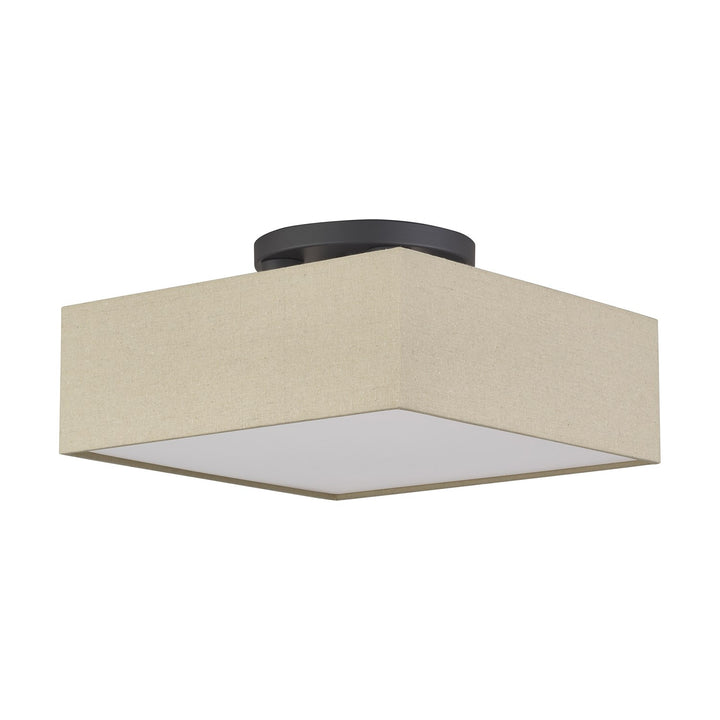 4 Light Bronze Large Semi-Flush