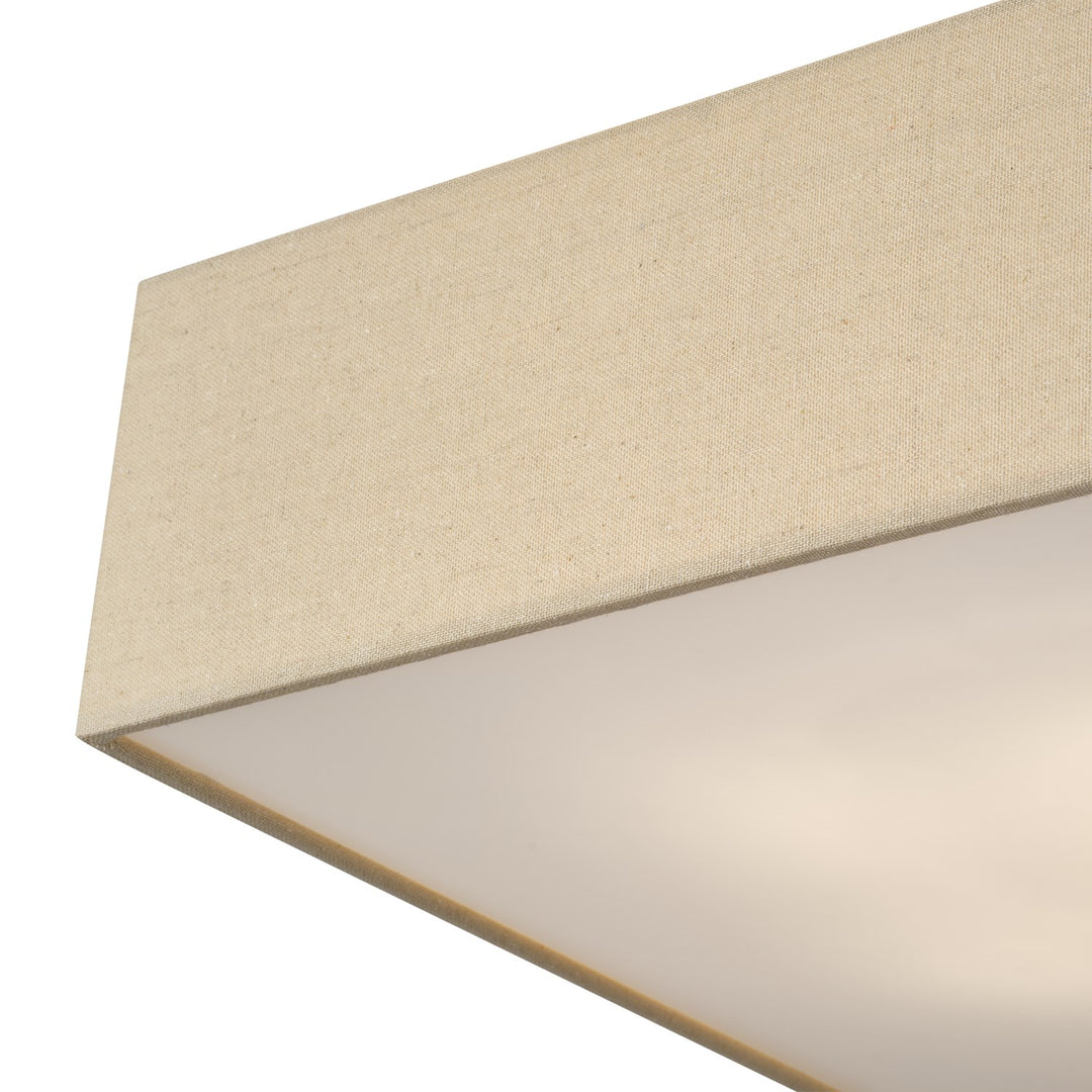 4 Light Bronze Large Semi-Flush
