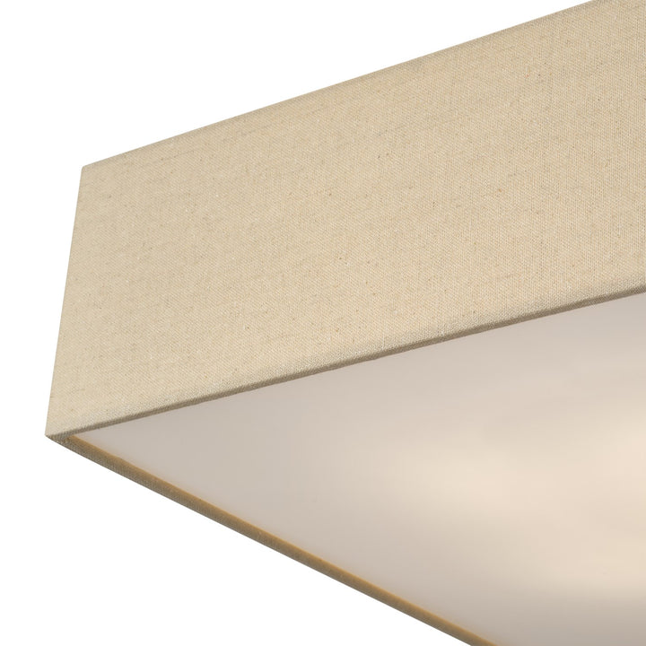 4 Light Bronze Large Semi-Flush