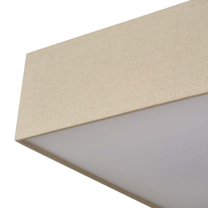 4 Light Antique Gold Leaf Semi-Flush