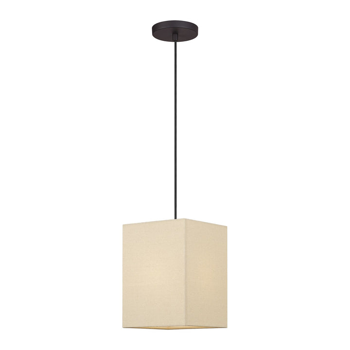 1 Light Bronze Pendant by Livex Lighting
