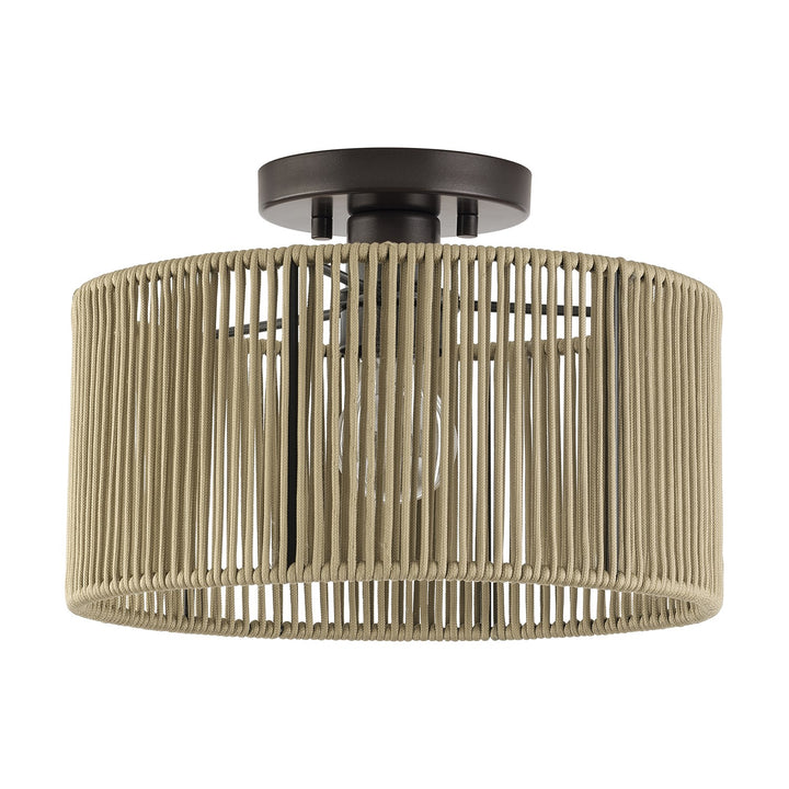 1 Light English Bronze Medium Semi-Flush