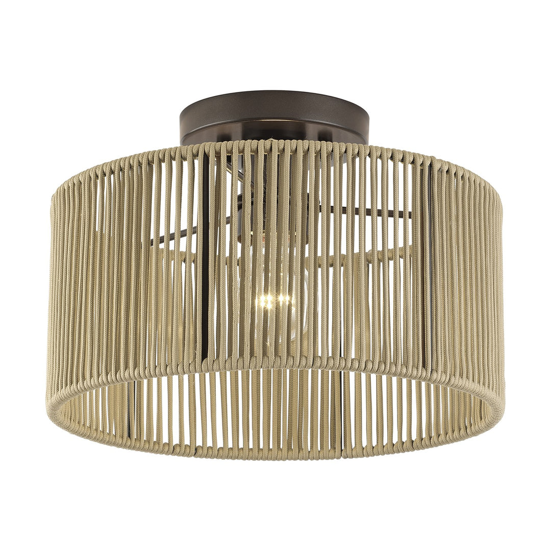 1 Light English Bronze Medium Semi-Flush