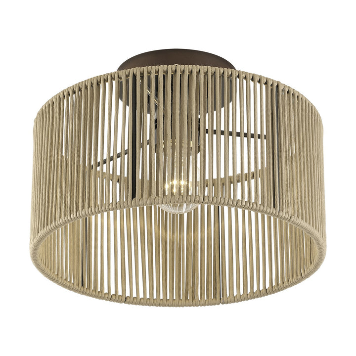 1 Light English Bronze Medium Semi-Flush