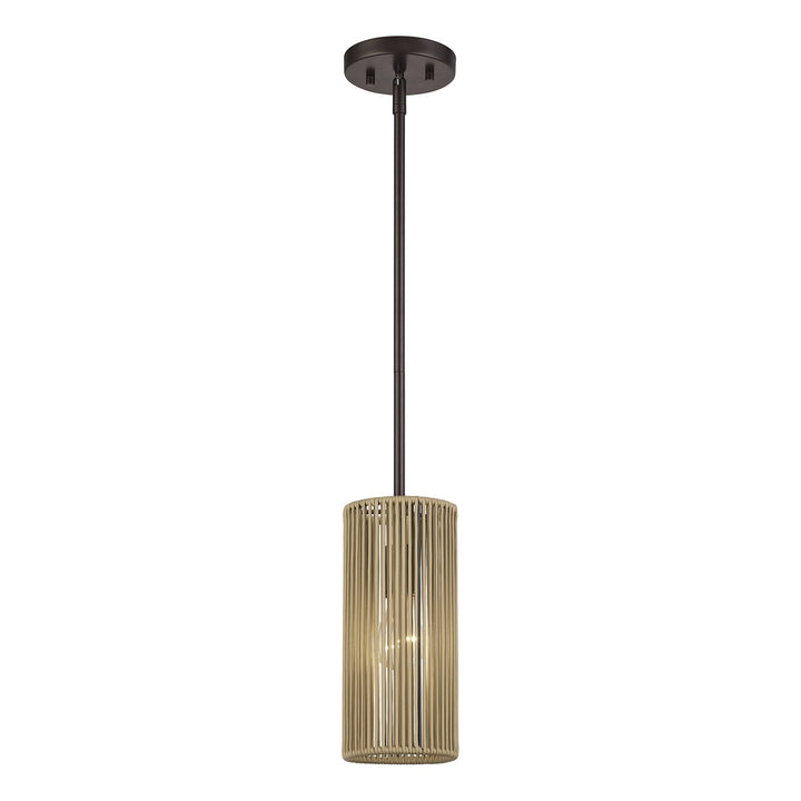 1 Light English Bronze Mini Pendant