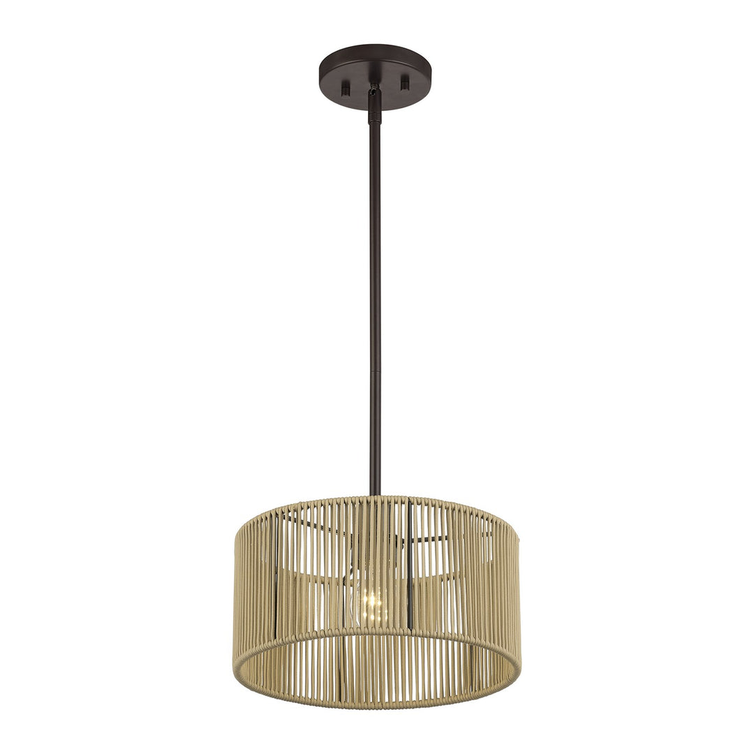 1 Light English Bronze Pendant