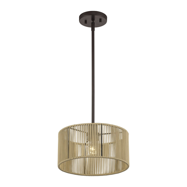 1 Light English Bronze Pendant