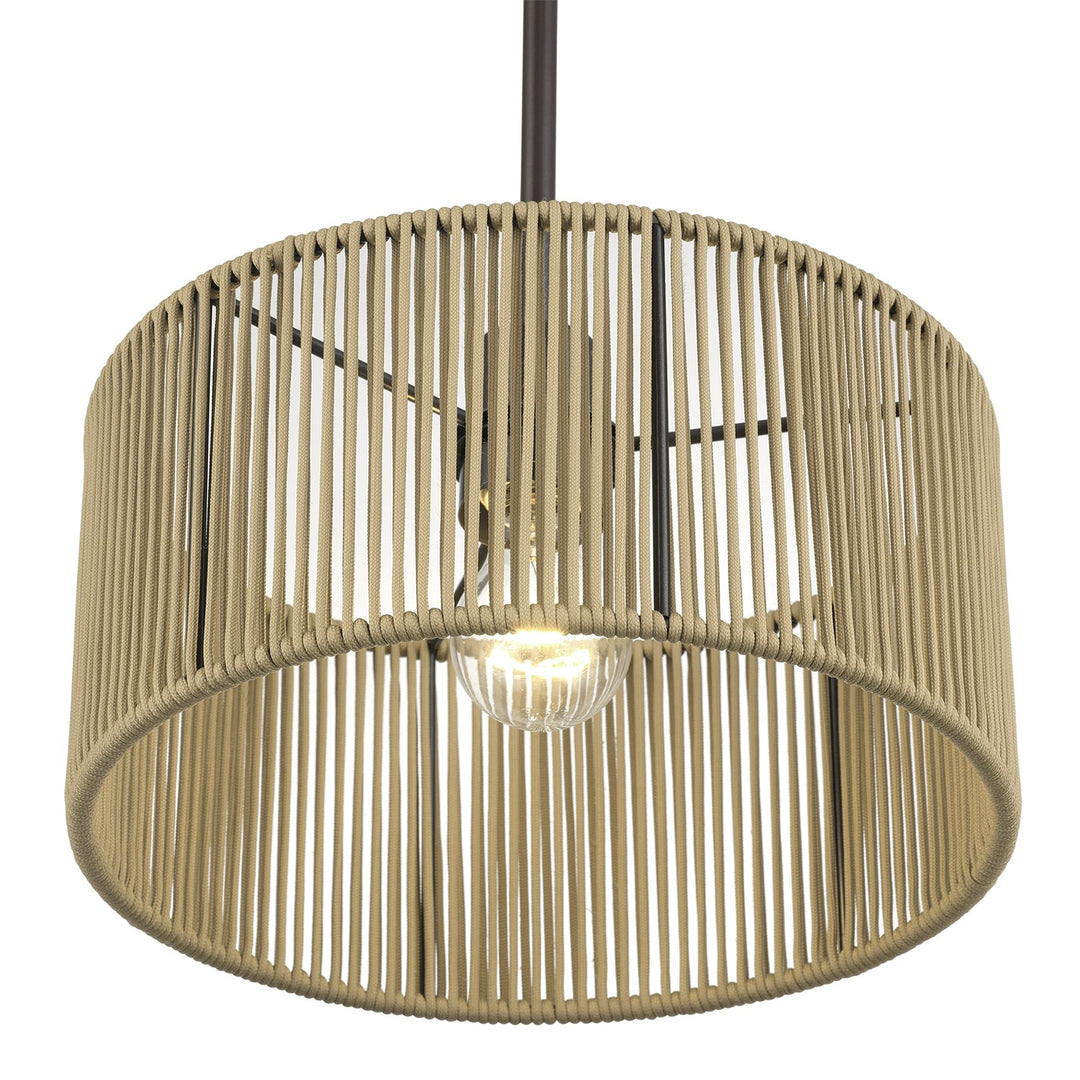 1 Light English Bronze Pendant