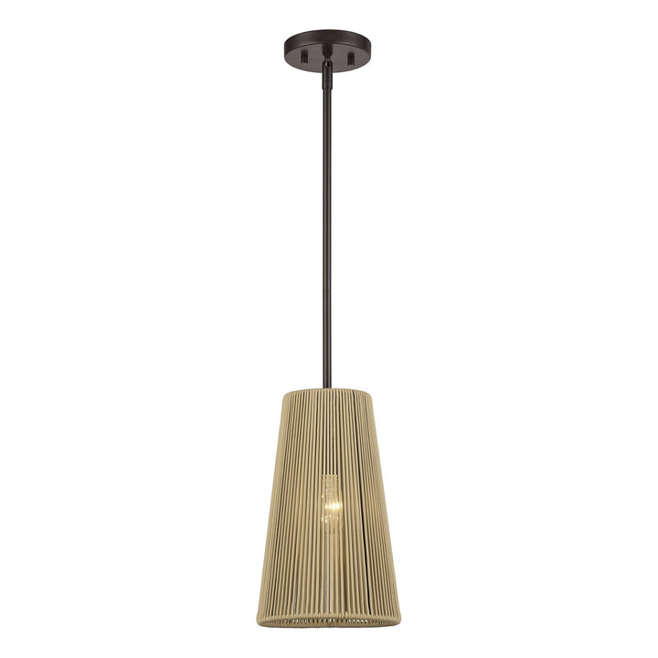 1 Light English Bronze Pendant