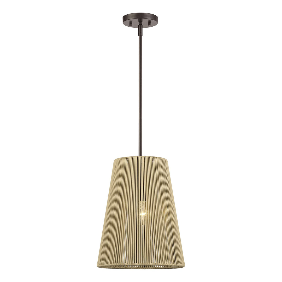 1 Light English Bronze Pendant