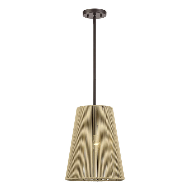 1 Light English Bronze Pendant