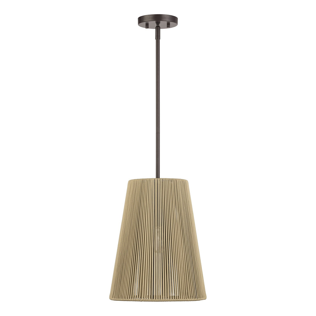 1 Light English Bronze Pendant