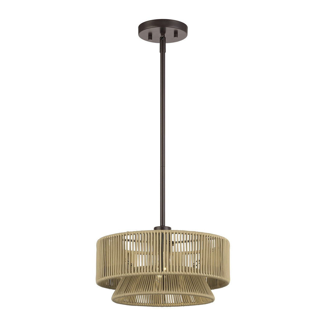 1 Light English Bronze Pendant
