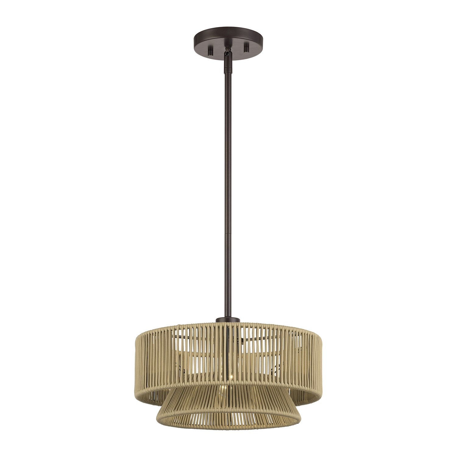 1 Light English Bronze Pendant