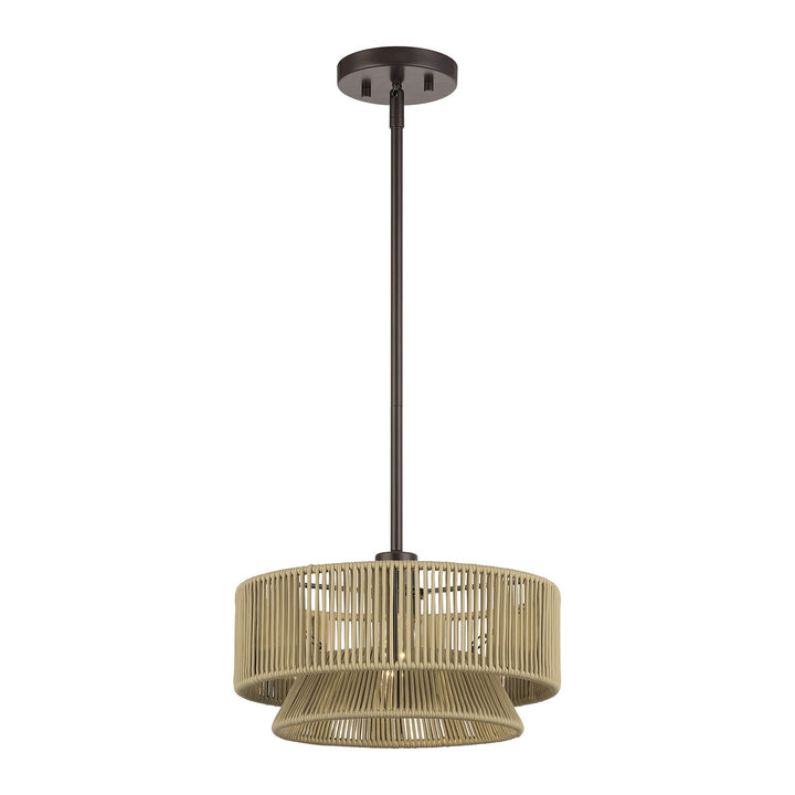 1 Light English Bronze Pendant