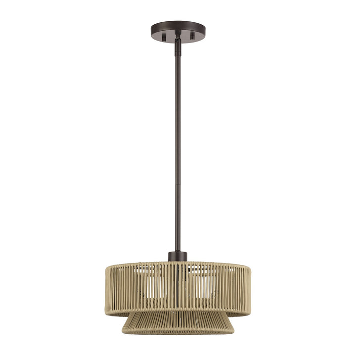 1 Light English Bronze Pendant