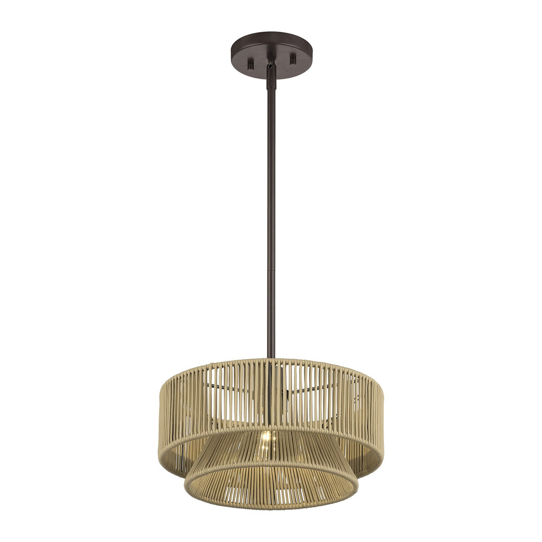 1 Light English Bronze Pendant