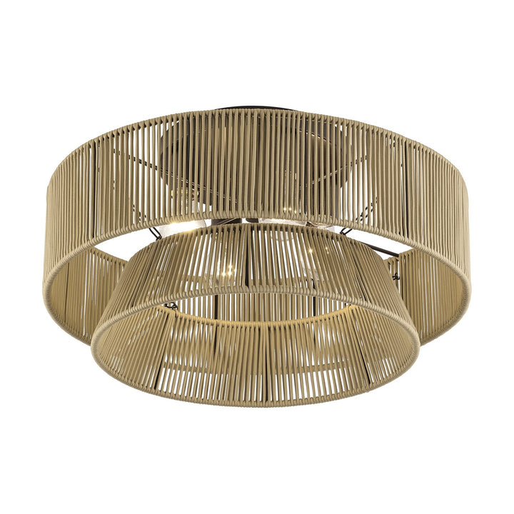4 Light English Bronze Extra Large Semi-Flush