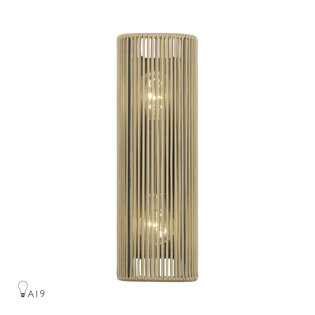 2 Light English Bronze Ada Sconce by Livex Lighting