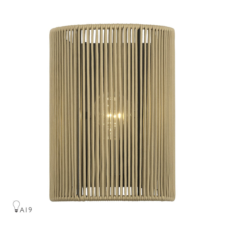 1 Light English Bronze Ada Sconce by Livex Lighting