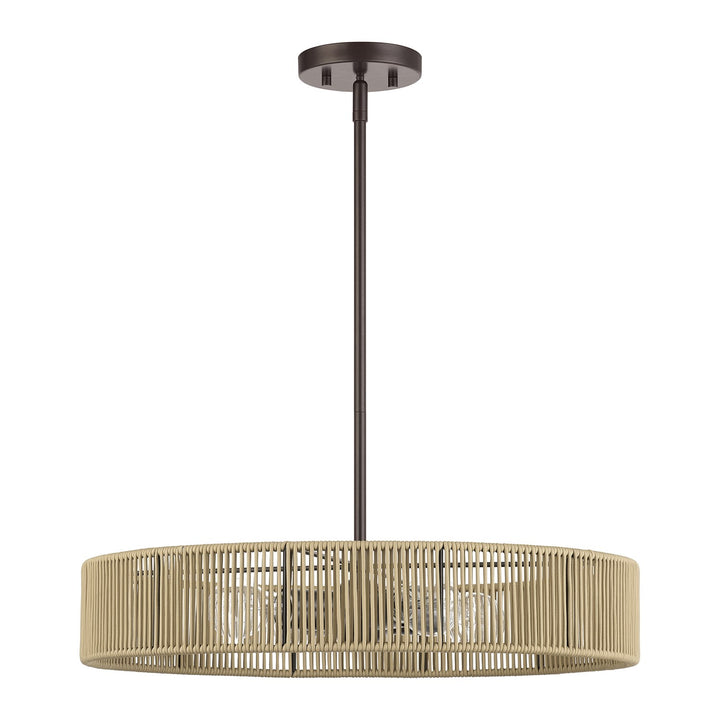 4 Light English Bronze Pendant