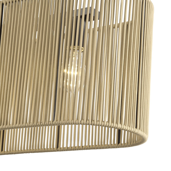 4 Light English Bronze Large Linear Chandelier