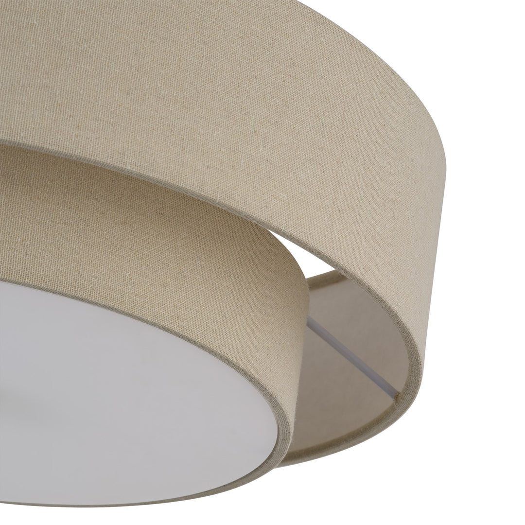 3 Light Bronze Large Semi-Flush