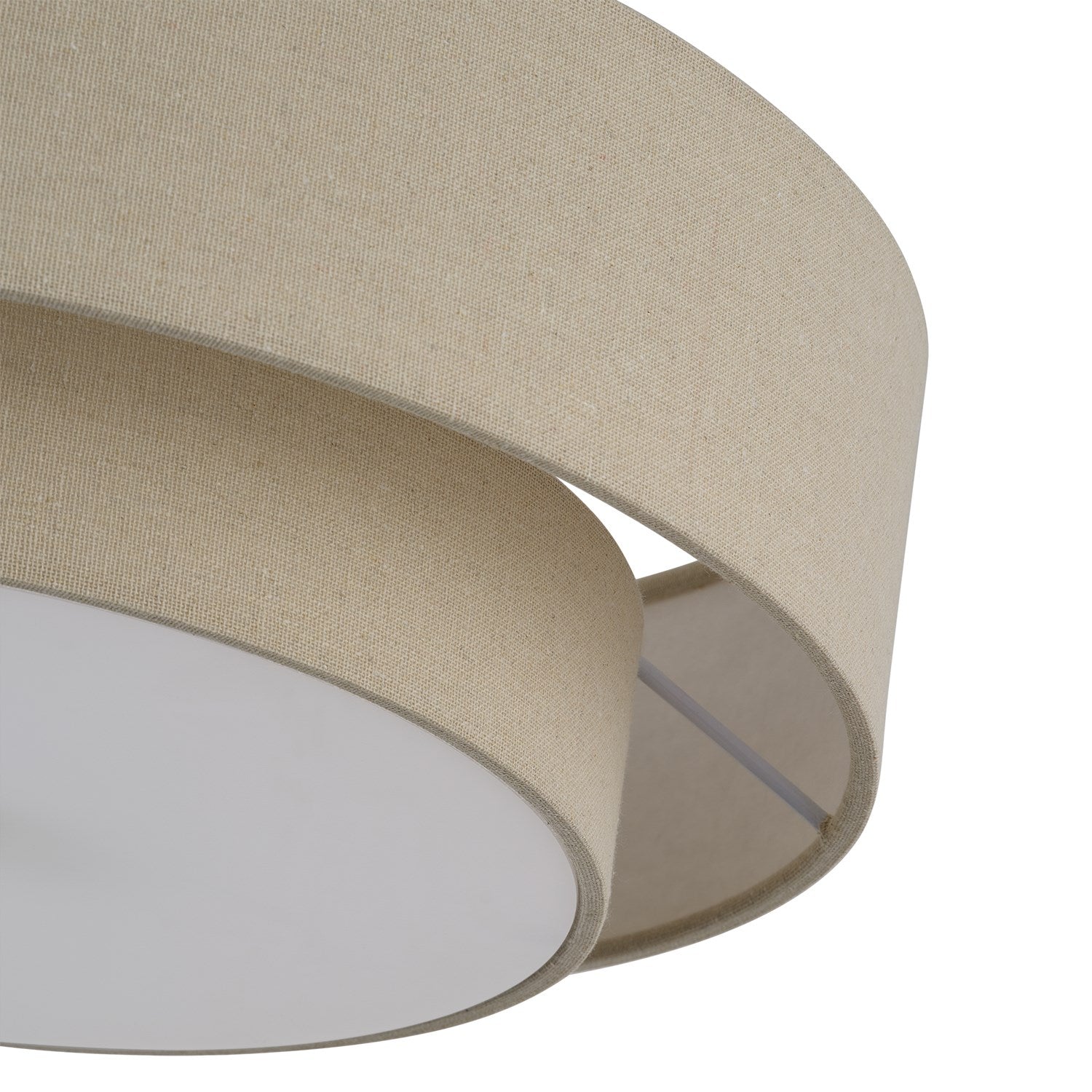 3 Light Bronze Large Semi-Flush