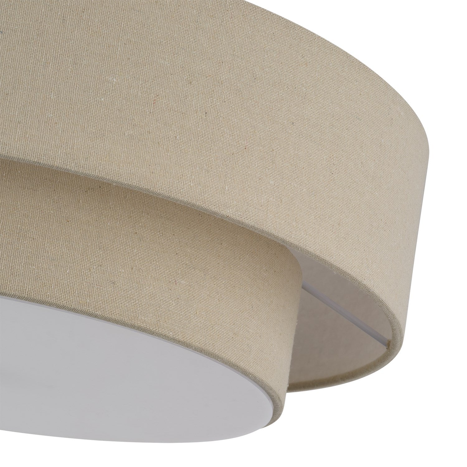 4 Light Antique Gold Leaf Large Semi-Flush