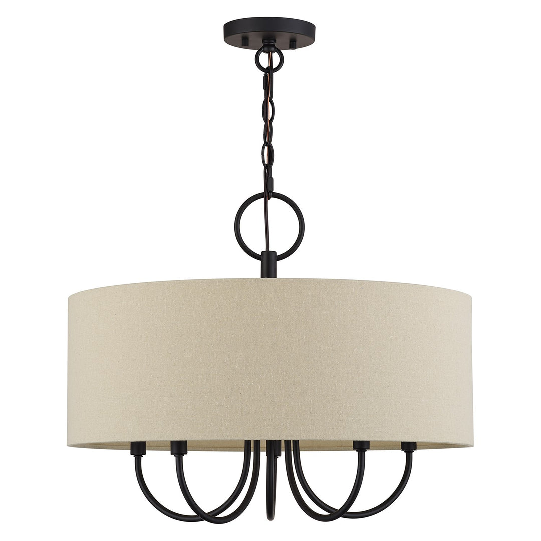 5 Light Bronze Pendant Chandelier