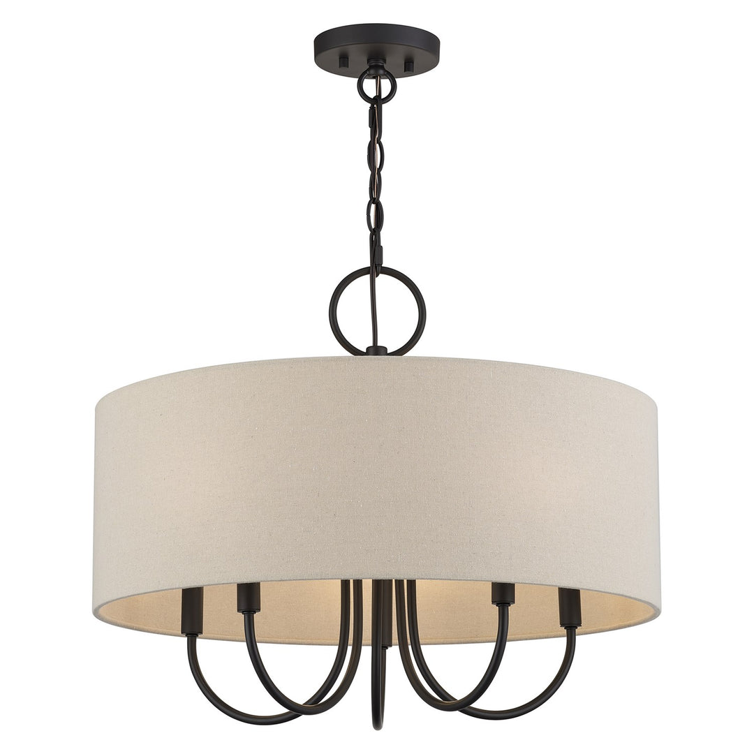 5 Light Bronze Pendant Chandelier