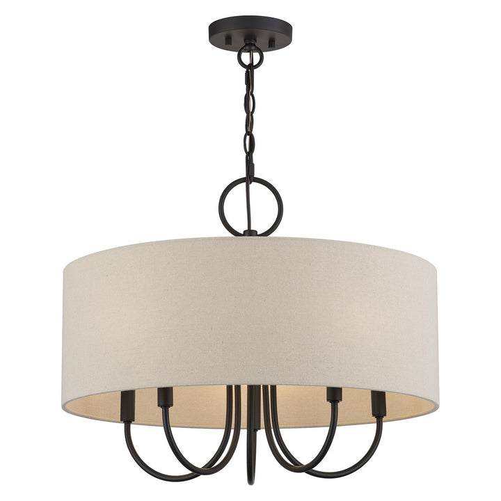 5 Light Bronze Pendant Chandelier