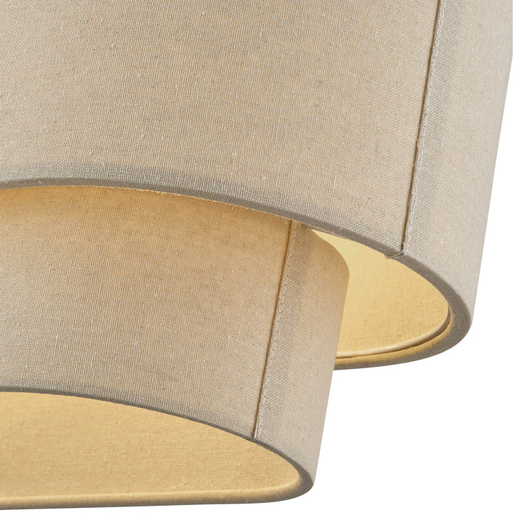 4 Light Bronze Large Linear Chandelier