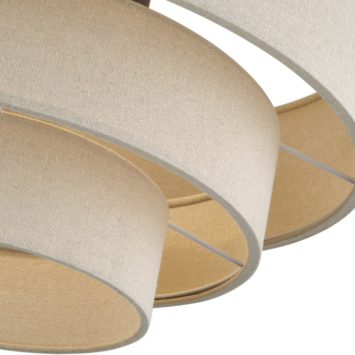 4 Light Bronze Extra Large Semi-Flush