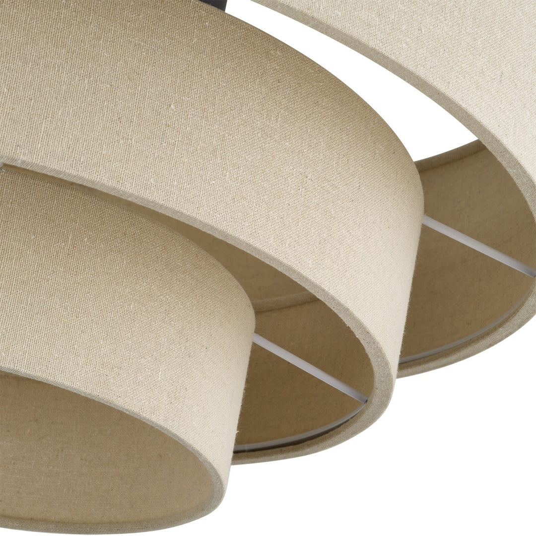 4 Light Bronze Extra Large Semi-Flush